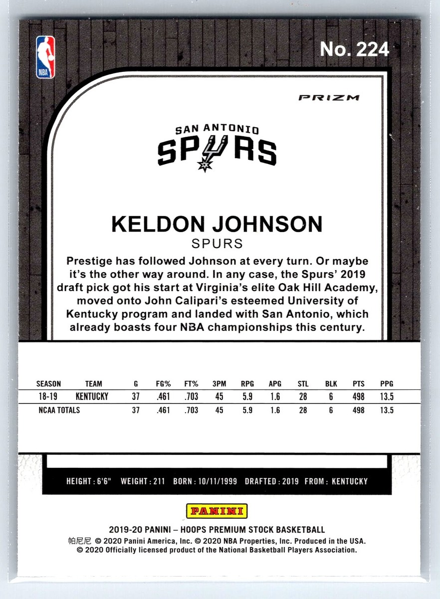 2019 Panini Select Keldon Johnson 99枚限定 Amazon.com: 2023-24 Panini Select KELDON JOHNSON Basketball