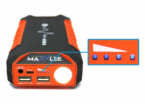 2x Maxxlee 600A Car 12V Vehicle Portable Emergency Jump Starter Battery Charger - Picture 4 of 11