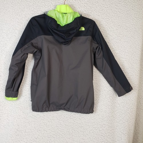 The North Face Hyvent Jacket Boy's M - Gray & Neon Fleece Outdoor Adventure - Picture 2 of 11