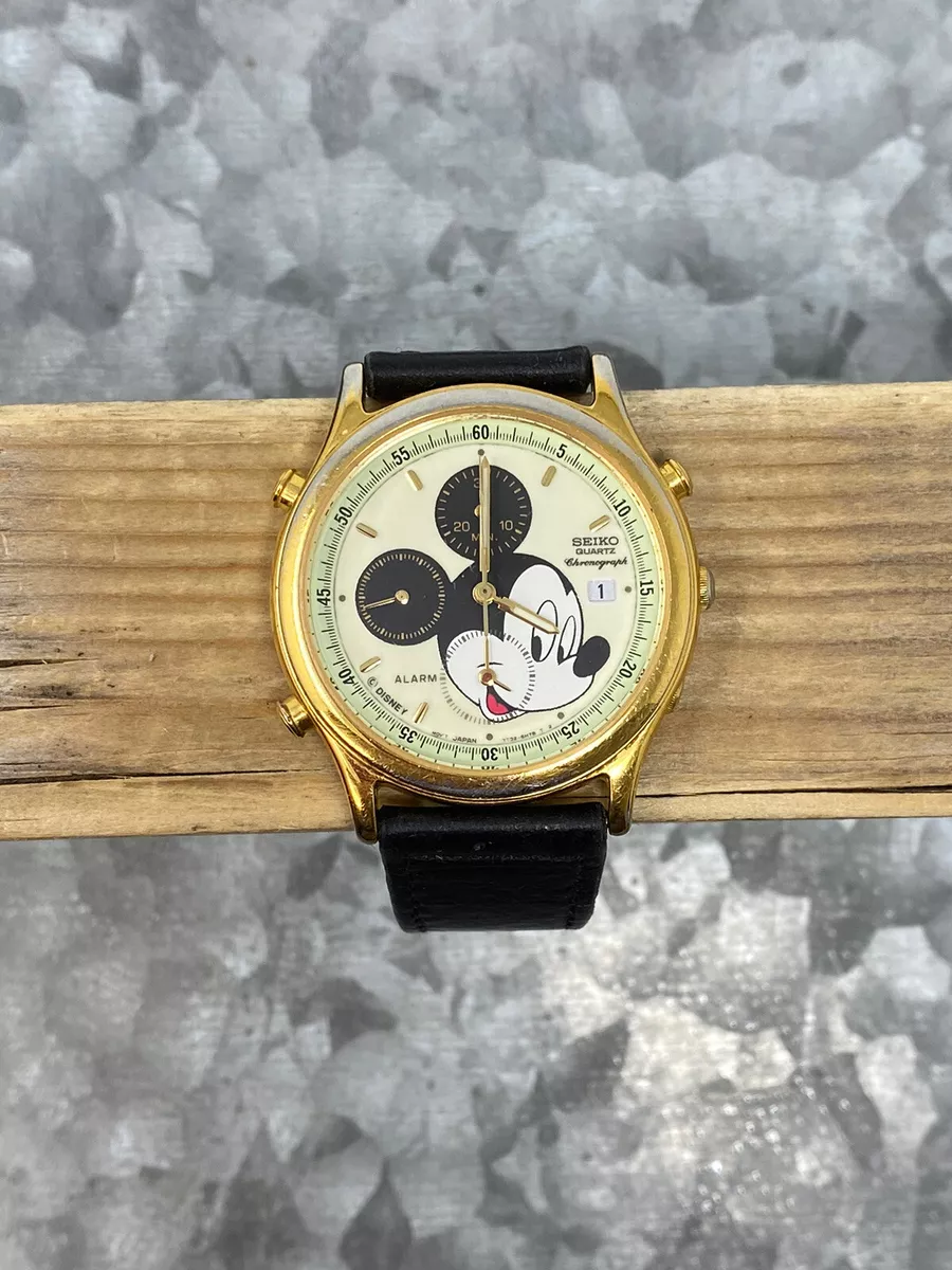 美品!SEIKO MICKEY MOUSE ミッキーマウス 7T32-6E90 | geotech