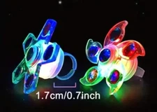12 pack led light up fidget spinners rings party favors for kids,prizes