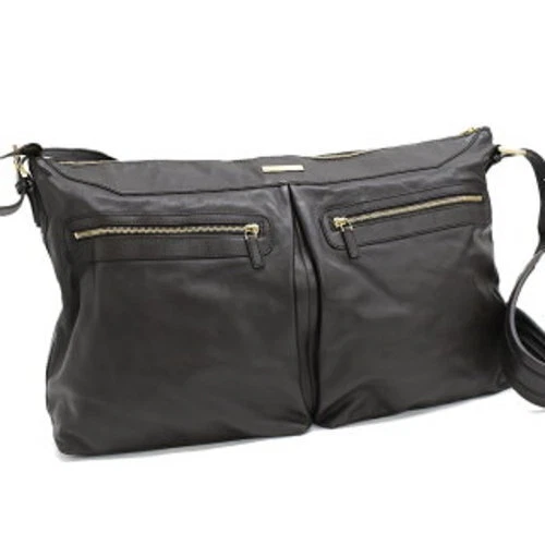 Sac bandoulière femme GUCCI Messenger cuir marron foncé occasion authentique