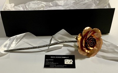 In-Box 12  Metal Rose Signed/# d IHR009 Iron Horse Ranch Artist Jolyn Forman