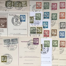 Bund 20 Belege Postkarte Dauerserie * Bedeutende Deutsche * Erstausgabe * SST *