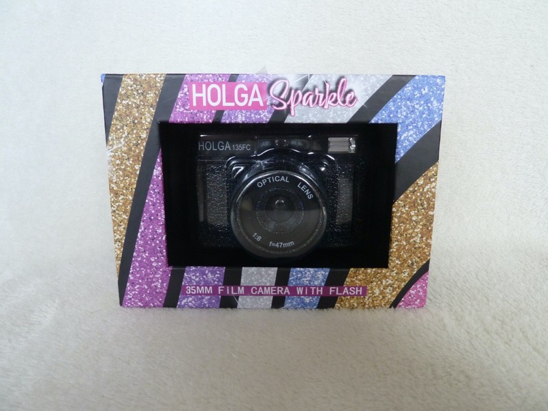 Holga Sparkle 135FC 35mm Black Film Camera with Flash - New In Box- Collectible