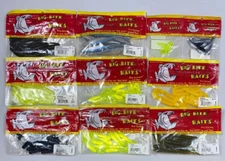 Big Bite Baits Pro Series Fishing Lot of 10 Variety NEW