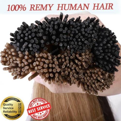 16"-24" 7A Stick I Tip Micro Ring Remy Human Hair Extensions Thick 100G 1G/S - Picture 6 of 36