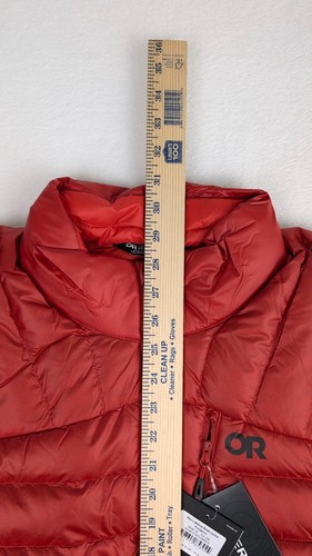 Outdoor Research Helium Down Jacket Mens 2XL Cranberry 800 Fill Puffer $249 NWT - Picture 10 of 14