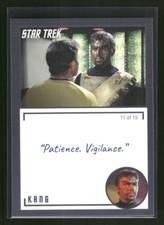 2020 Rittenhouse Star Trek TOS Archives Card #77 Kang 11 of 15