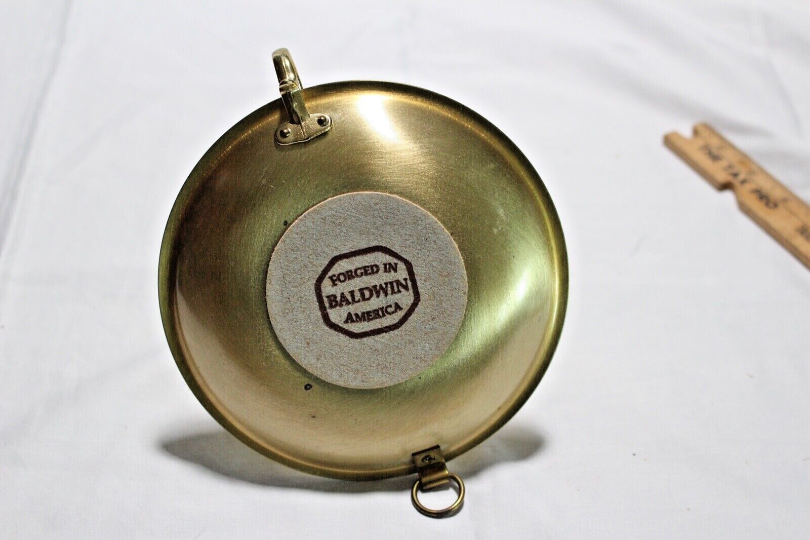 BALDWIN BRASS Chamberstick Swinging Candle Holder Nautical in