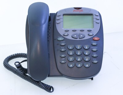 AVAYA 2410 Single Line Corded Phone, Handset, Cable, Stand; WARRANTY
