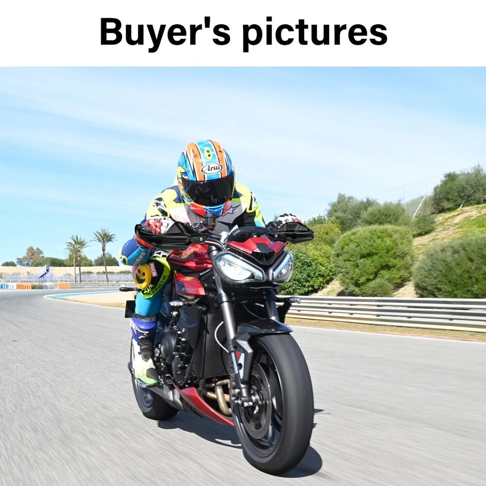 Protector de manos con mango para Street Triple 765RS cubierta 765 RS guardamanos contra viento Foto 3 de 4