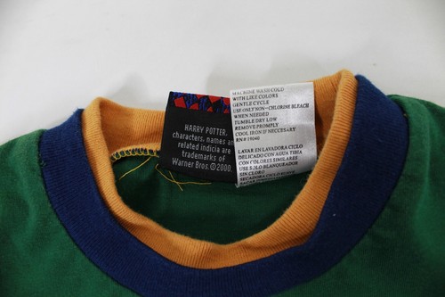 Vintage Harry Potter T Shirt Sz Youth 7 Green Short Sleeve 00s - Picture 9 of 10