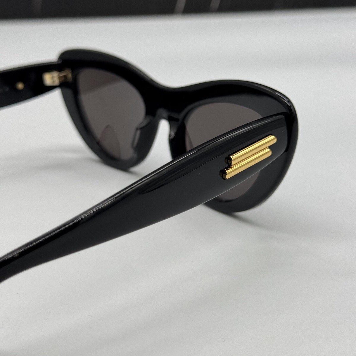 NEW Bottega Veneta BV1282S Black Cat Eye Sunglasses $615 Bottega Veneta Eyewear Women main image 3