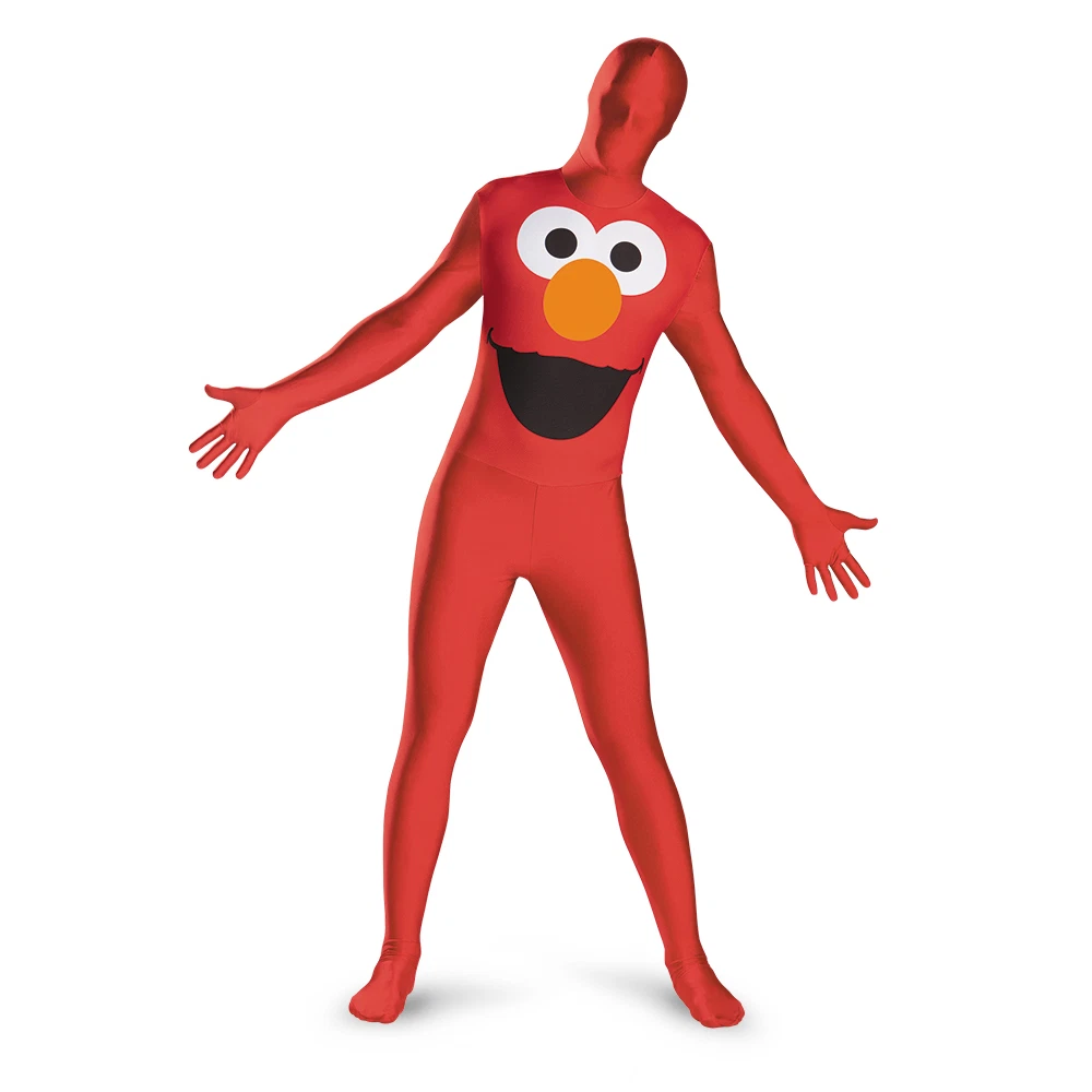 orkester sovjetisk Vægt OFFICIAL SEASME STREET ELMO JUMPSUIT ADULT HALLOWEEN COSTUME MEN SIZE  MEDIUM | eBay