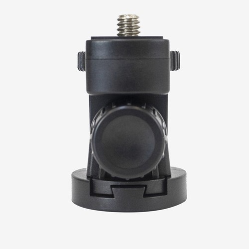 1/4" Hotshoe Mount Adapter 360 Degree Rotatable Aluminum Tripod Head - Zdjęcie 4 z 9