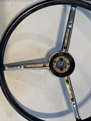 1950s Chris Craft Wood Boat Steering Wheel - Bild 5 von 9