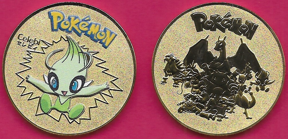 MEDAL POKEMON CELEBI (JAPANESE:セレビィ CELEBI)IS A DUAL TYPE