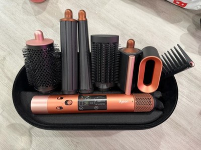 Dyson Airwrap i.d. Multi-Styler in Amber Silk w/all attachments GENUINE USED