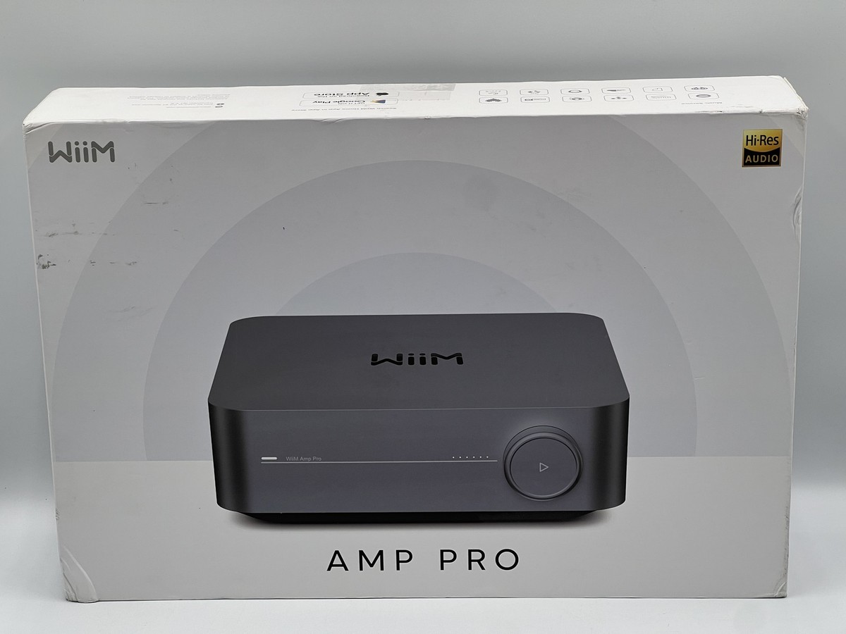 WiiM Amp Pro AMP002 Multi-Room Streaming Amplifier Dark Gray