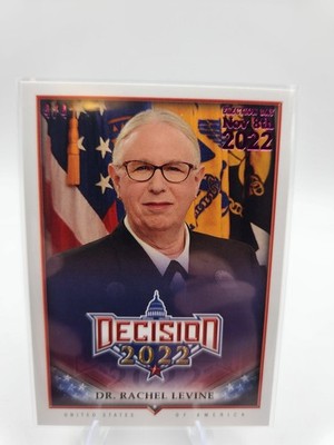 Dr. Rachel Levine Decision 2022 #128 Purple Foil Parallel #'d 4/4