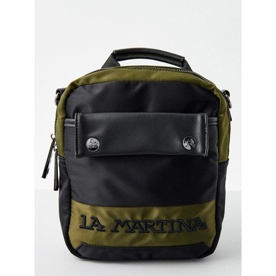 La Martina Bicolor Nylon Crossbody Bag 100% Authentic