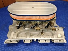Vintage Ford Fe Edelbrock Tri Power Setup With Stromberg Ww Carbs Very Cool