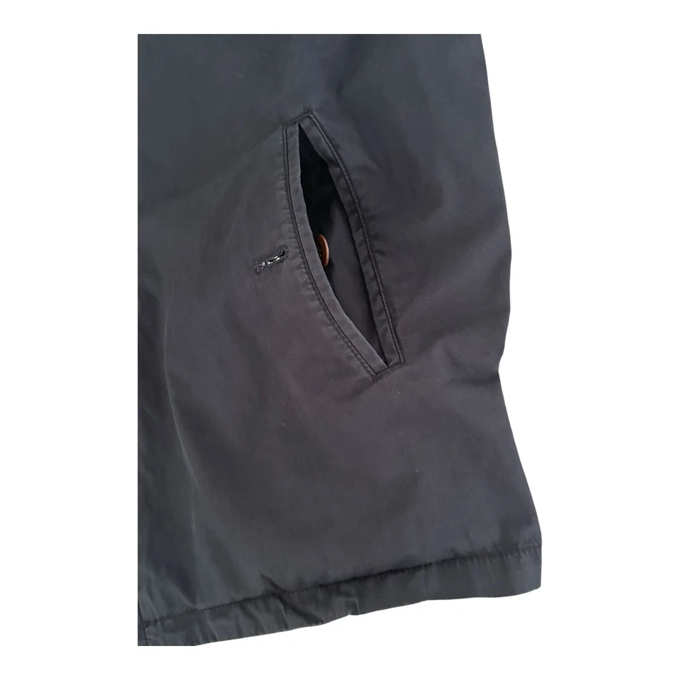 Chaqueta Club Monaco Mujer Azul Marino Puffer Algodón Cremallera Completa Bolsillos Talla Pequeña Foto 4 de 4