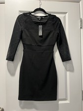 LULUS BLACK 3/4 SLEEVE BODYCON DRESS SIZE S-NWT