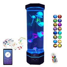 Lightahead LED Sensory Jellyfish Aquarium Lamp with Bluetooth Speaker and Col...