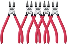 Wire Cutters, 5 PACK, 6" Wire Cutter Set, Side Cutters Flush Cut Pliers, Diag...
