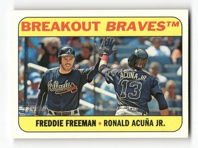 2018 Topps Heritage FREDDIE FREEMAN/RONALD ACUNA JR. (RC) #CC-8 Braves