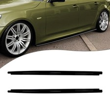 Side Skirt Cover Trim for BMW 5 Series E60 E61 M Sport M5 2005-2010 Black