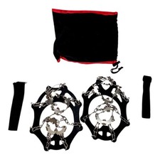Crampons Stainless Steel Spikes Ice Traction Snow Grip Anti Slip MEDIUM MINT