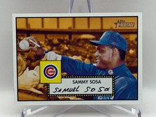 2001 Topps Heritage Major League Baseball Card #166 Sammy Sosa Chicago Cubs