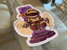Teenage Mutant Ninja Turtles Michelangelo Sticker Decal Sign Chibi Movie