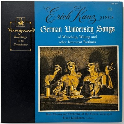 Erich Kunz Sings German University Songs  - LP Vinyl Record NM/VG
