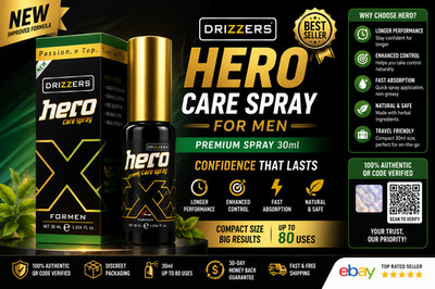 Drizzers Hero Care Spray for Men 30ml Premium Herbal Formula Best Seller