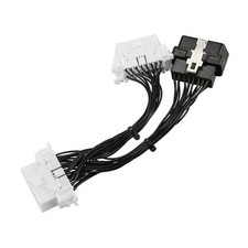 16 Pin OBD2 OBDii OBD2 Splitter Extension Cable Male to Two Female Y Cable7358