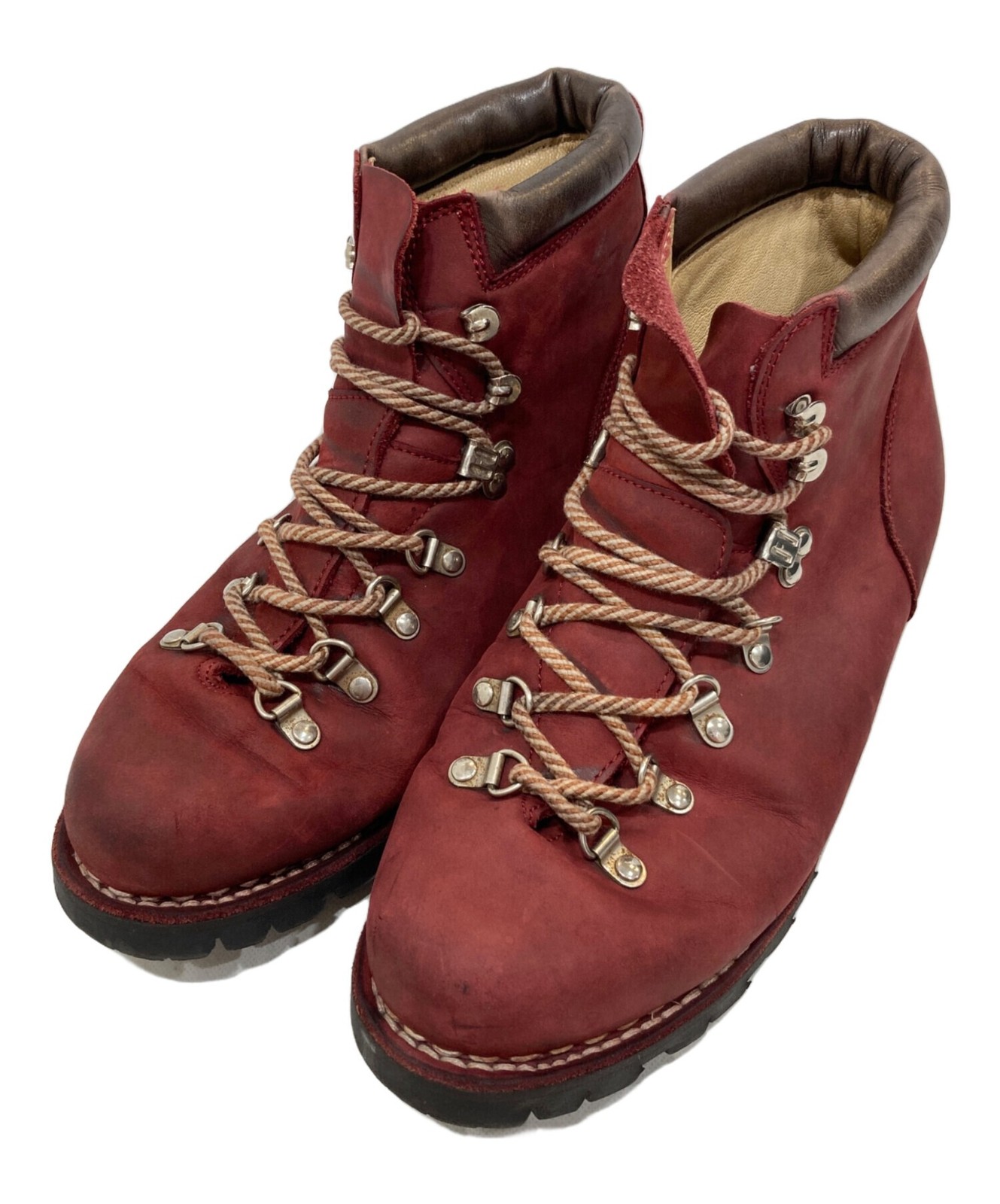 PARABOOT AVORIAZ Men's Lace-Up Boots, Red, Size 50984, US 8.5