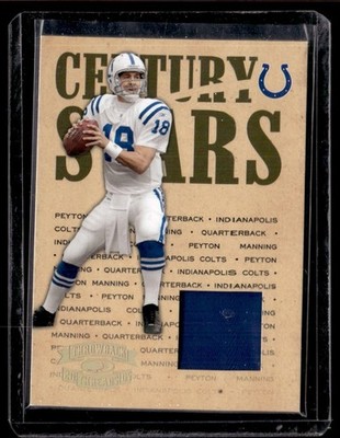 2005 Donruss Throwback Threads Century Stars Material Prime Peyton Manning 16/25