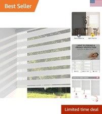 Luxurious Cordless Zebra Blinds, Light Filtering Privacy, 30.5" x 72"