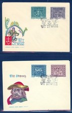 POLAND SET OF 4 1960 ANNUNCIATION CACHET UNADDR FDC