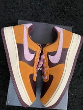 Nike Air Force 1 Low '07 White Orange Magma Pink Rose - Size 7.5 New / 9 Wmn