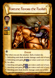 Fortune Favors the Foolish [Limited] Age of Empires CCG