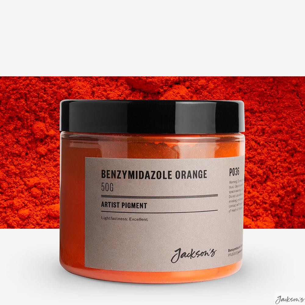 Jackson's : Artist Pigment : Benzymidazole Orange PO36 : 50g (in 200ml Jar) :...