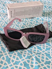 AVON sunglasses purple Floryn with box and pouch UV protection Category 3 Gift