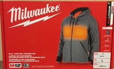 Milwaukee Men  s 12Volt Gray Heated Hoodie Kit Large M12 306G-21L NEW