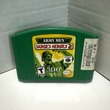 Army Men: Sarge's Heroes 2 (Nintendo 64) Green Cartridge