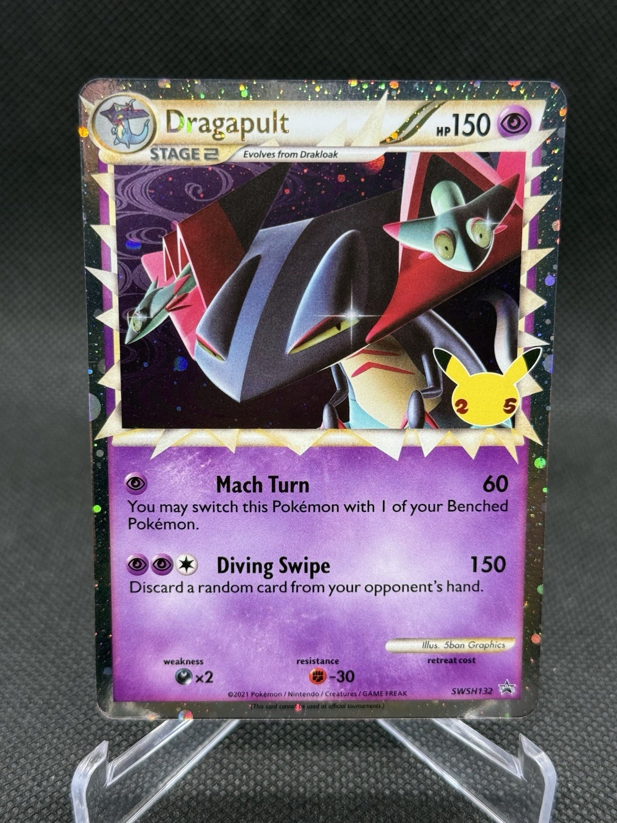Dragapult (SWSH132) -- Black Star Promo - Cosmo Foil -- Pokemon TCG